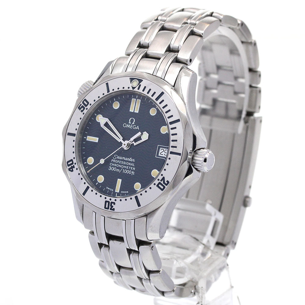 OMEGA Seamaster300 2552.80 Date Navy Dial Automatic Boy's Watch_841309