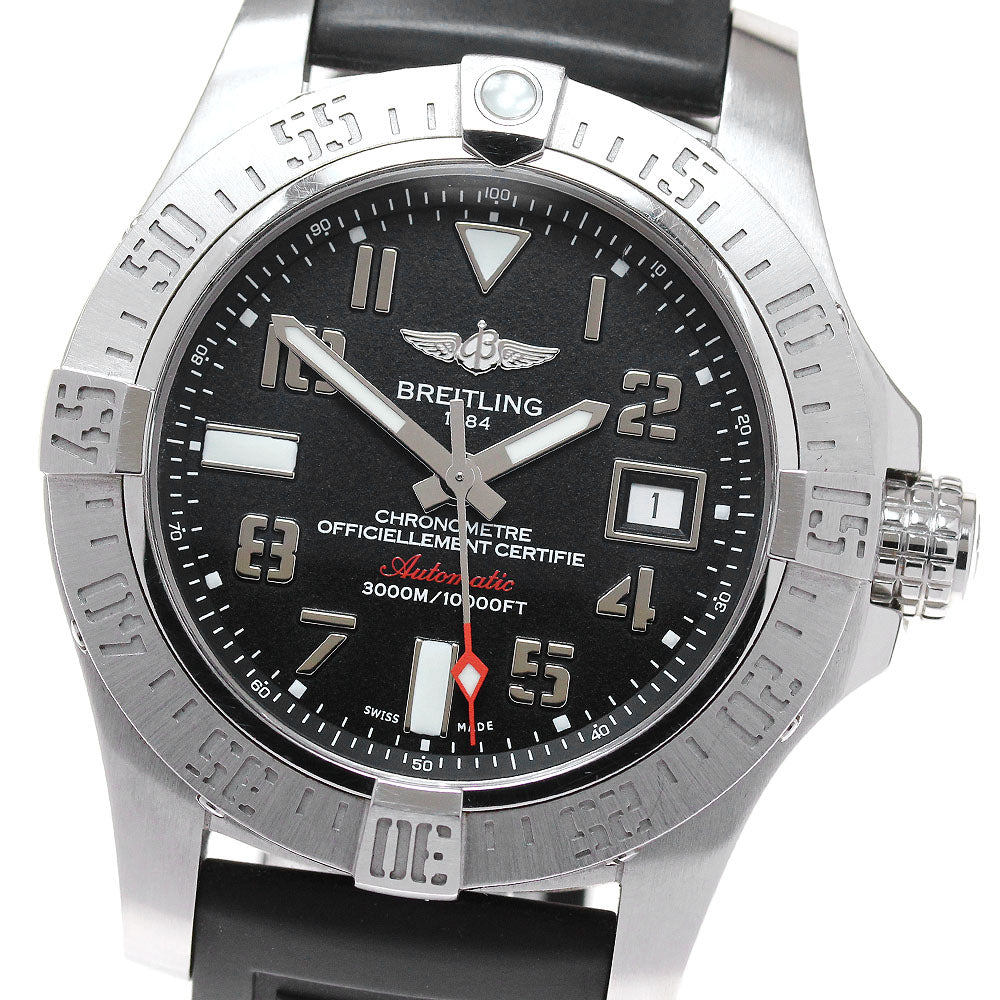 BREITLING Avenger II Seawolf A17331 Date black Dial Automatic Men's Watch_841344
