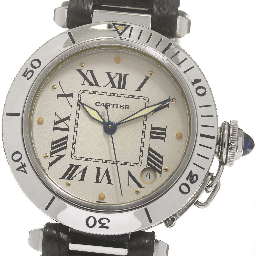 CARTIER Pasha C W3100255 Date Beige Dial Automatic Men's Watch_841352