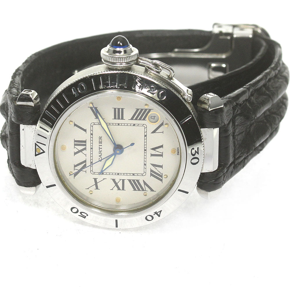CARTIER Pasha C W3100255 Date Beige Dial Automatic Men's Watch_841352