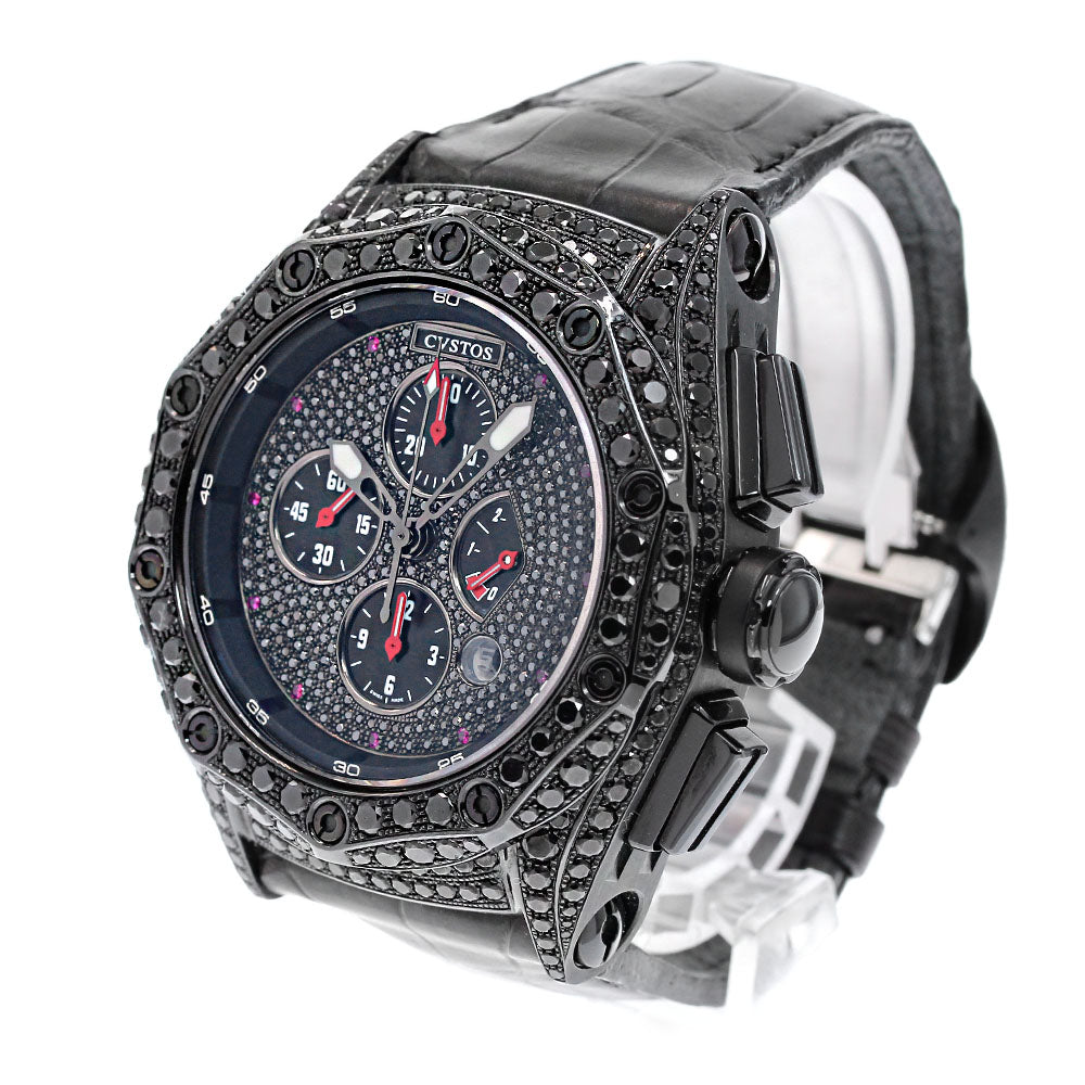 CVSTOS Challenge CVR50-CHR-BDCBD Chronograph Black Diamond AT Men's_841397
