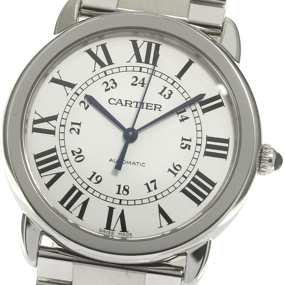 CARTIER Ronde Solo WSRN0012 Silver Dial Automatic Men's Watch_841435