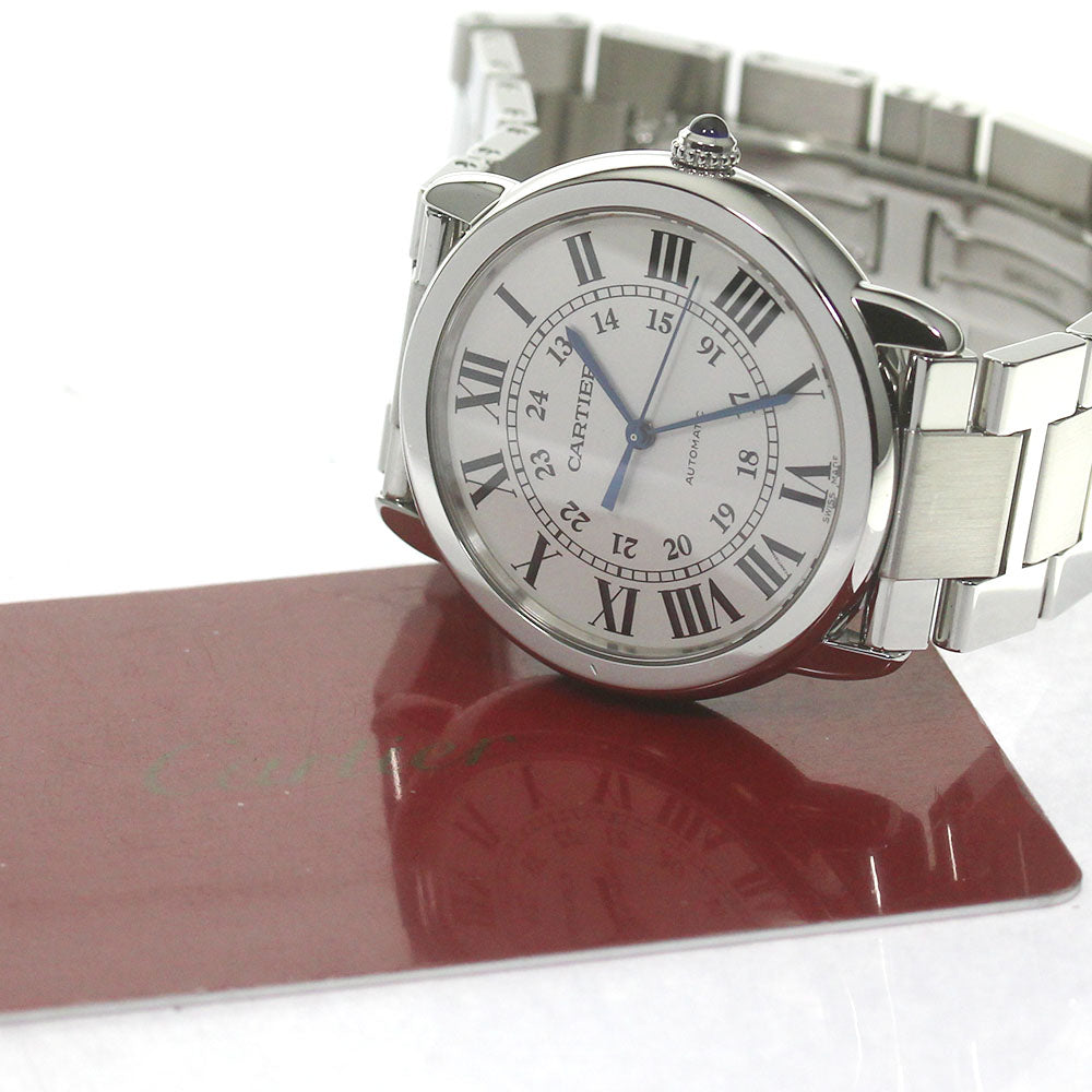 CARTIER Ronde Solo WSRN0012 Silver Dial Automatic Men's Watch_841435