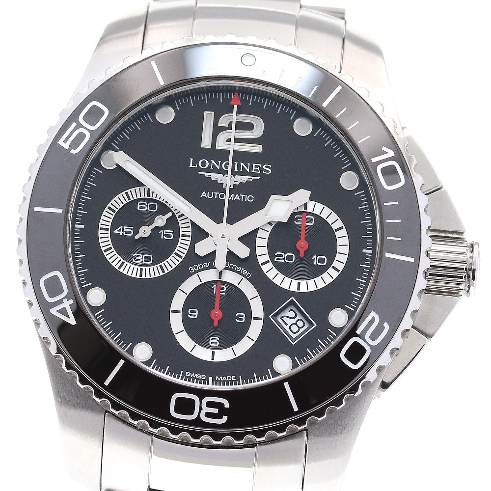 LONGINES Hydro Conquest L3.883.4 Chronograph black Dial Automatic Men's_841452