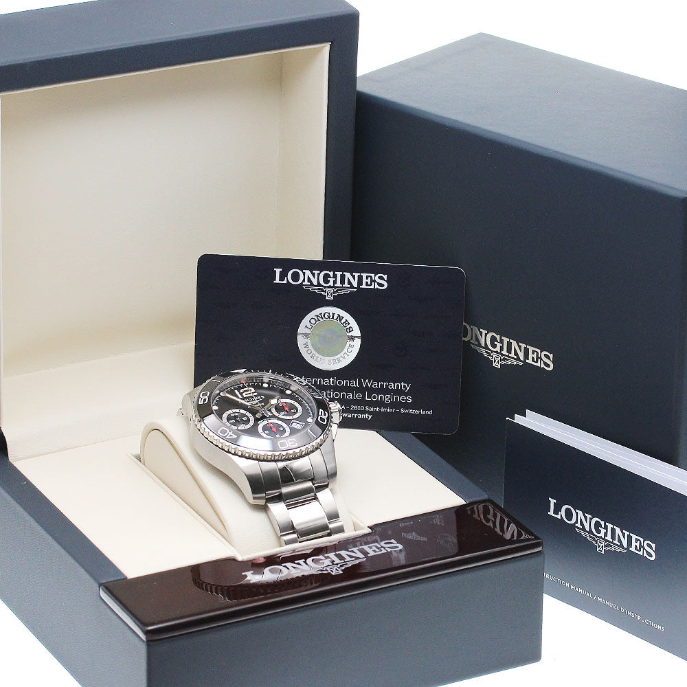 LONGINES Hydro Conquest L3.883.4 Chronograph black Dial Automatic Men's_841452