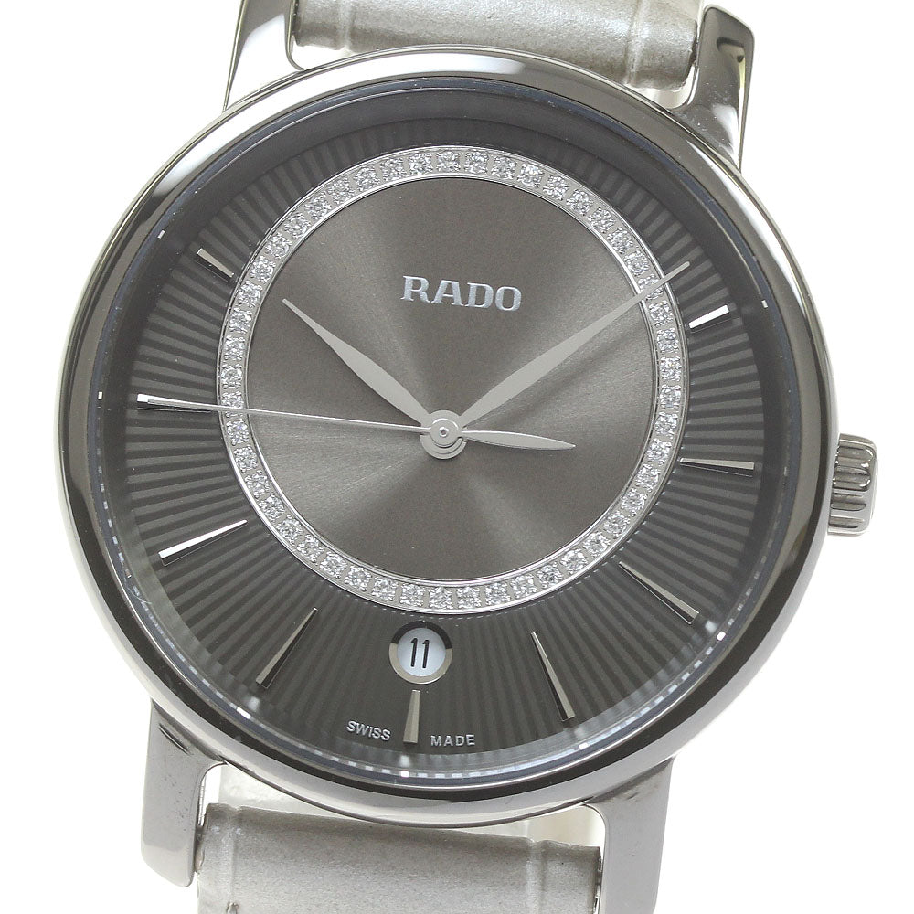 RADO Diamond master R14064715 Date gray Dial Quartz Ladies Watch_841460