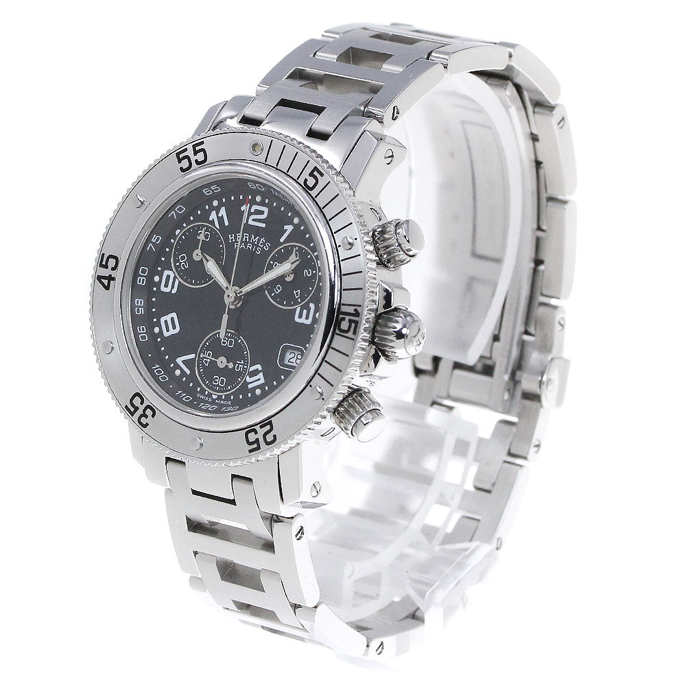 HERMES Clipper diver CL2.310 Chronograph black Dial Quartz Ladies Watch_841472
