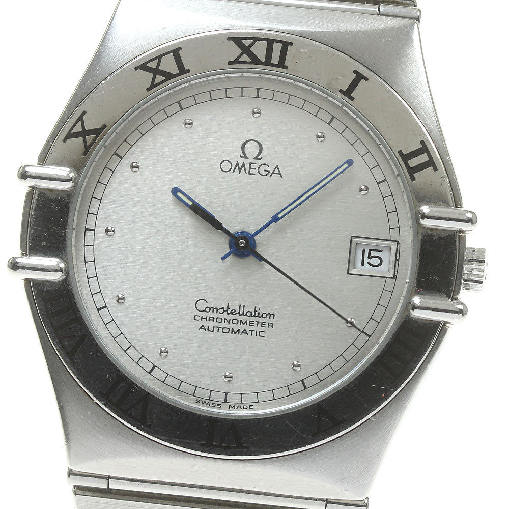OMEGA Constellation Date Flat bezel Silver Dial Automatic Men's Watch_841494