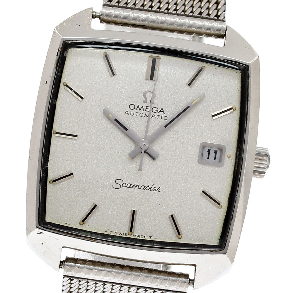 OMEGA Seamaster Date Square Vintage Silver Dial Automatic Men's Watch_841502