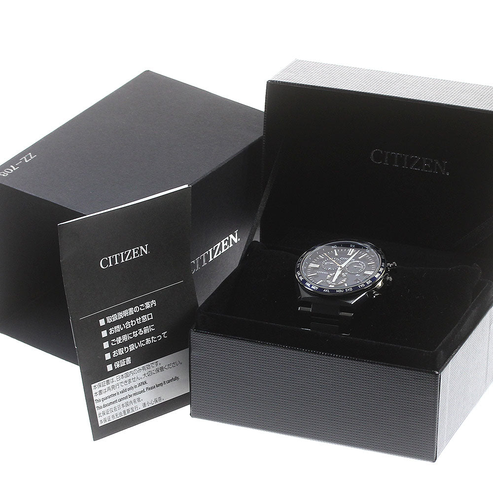 CITIZEN ATESA Black Titanium  CB5967-66L  Solar Powered Radio Men's Watch_841515