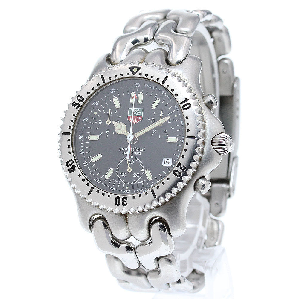 TAG HEUER S/el CG1110-0 Chronograph black Dial Quartz Men's Watch_841576