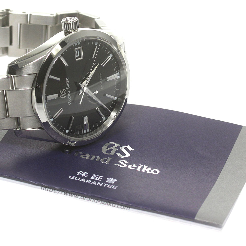 SEIKO Grand Seiko SBGA301/9R65-0BM0 Power reserve Black Dial Spring drive_841606