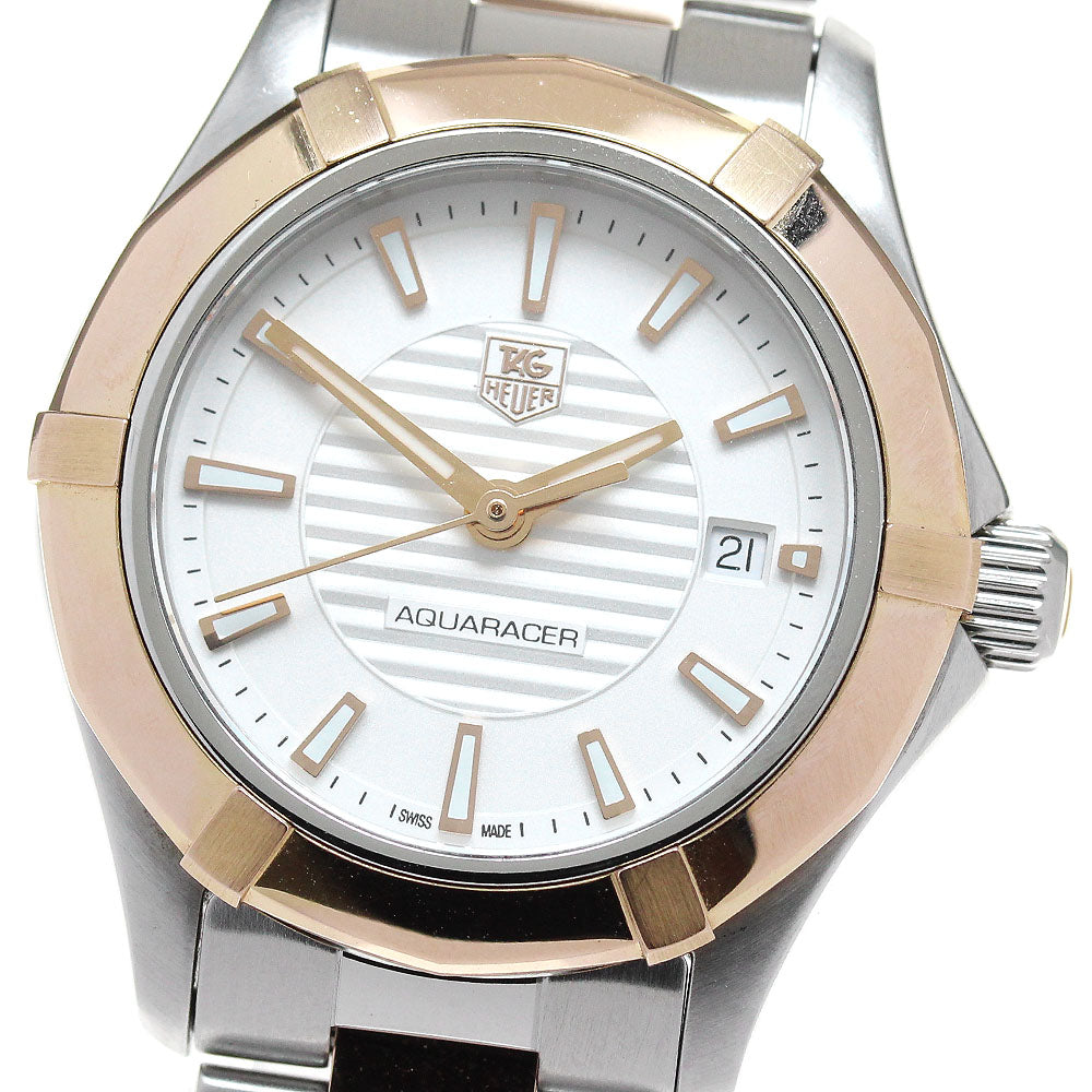 TAG HEUER Aqua racer WAP1450 Date Silver Dial Quartz Ladies Watch_841618