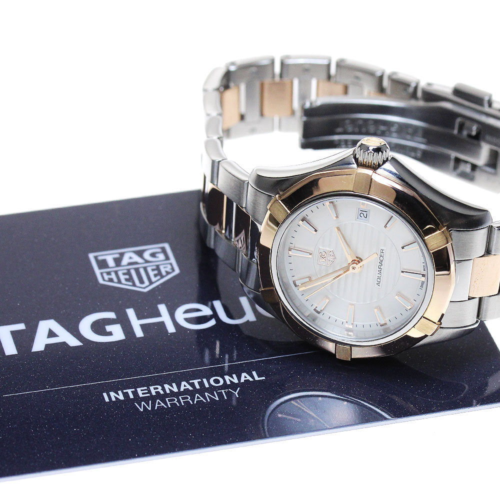 TAG HEUER Aqua racer WAP1450 Date Silver Dial Quartz Ladies Watch_841618