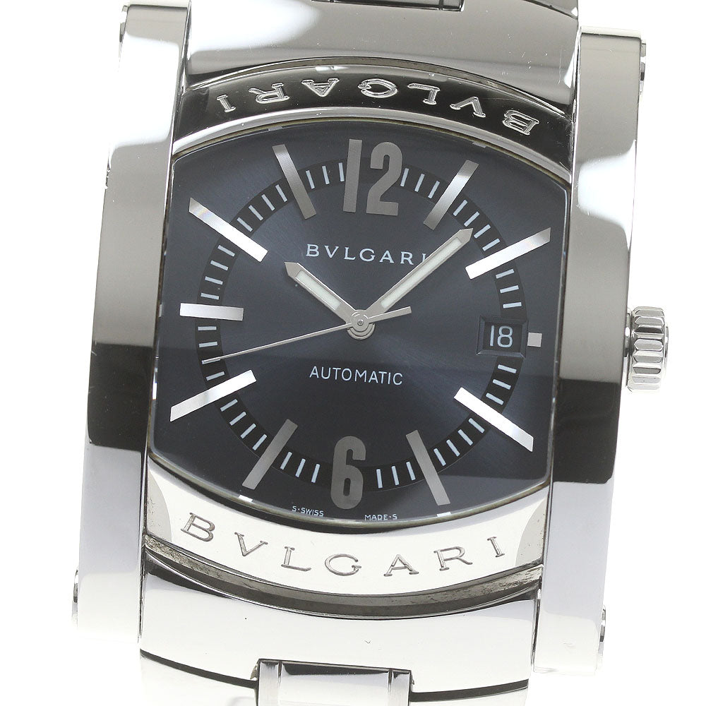 BVLGARI Assioma AA48S Date Gray Dial Automatic Men's Watch_841623