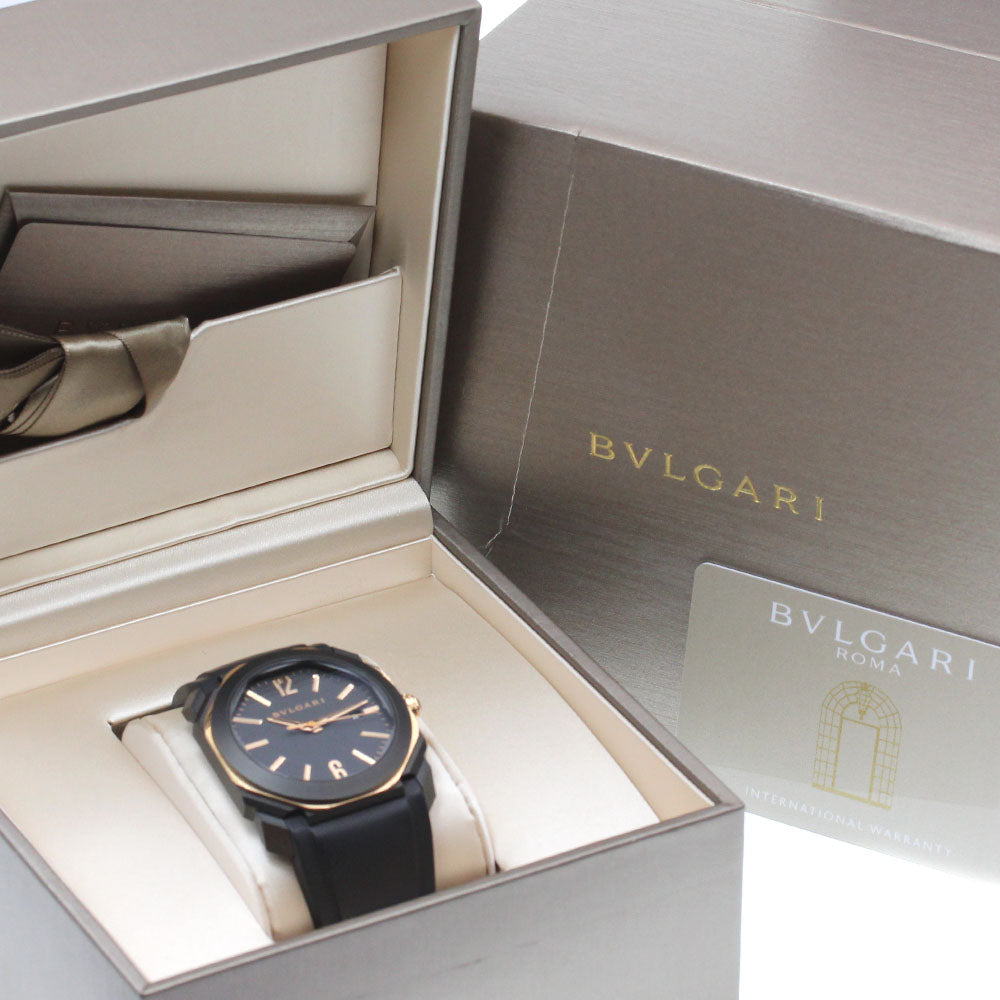 BVLGARI Octo BGOP41SG Date Black Dial Automatic Men's Watch_841624