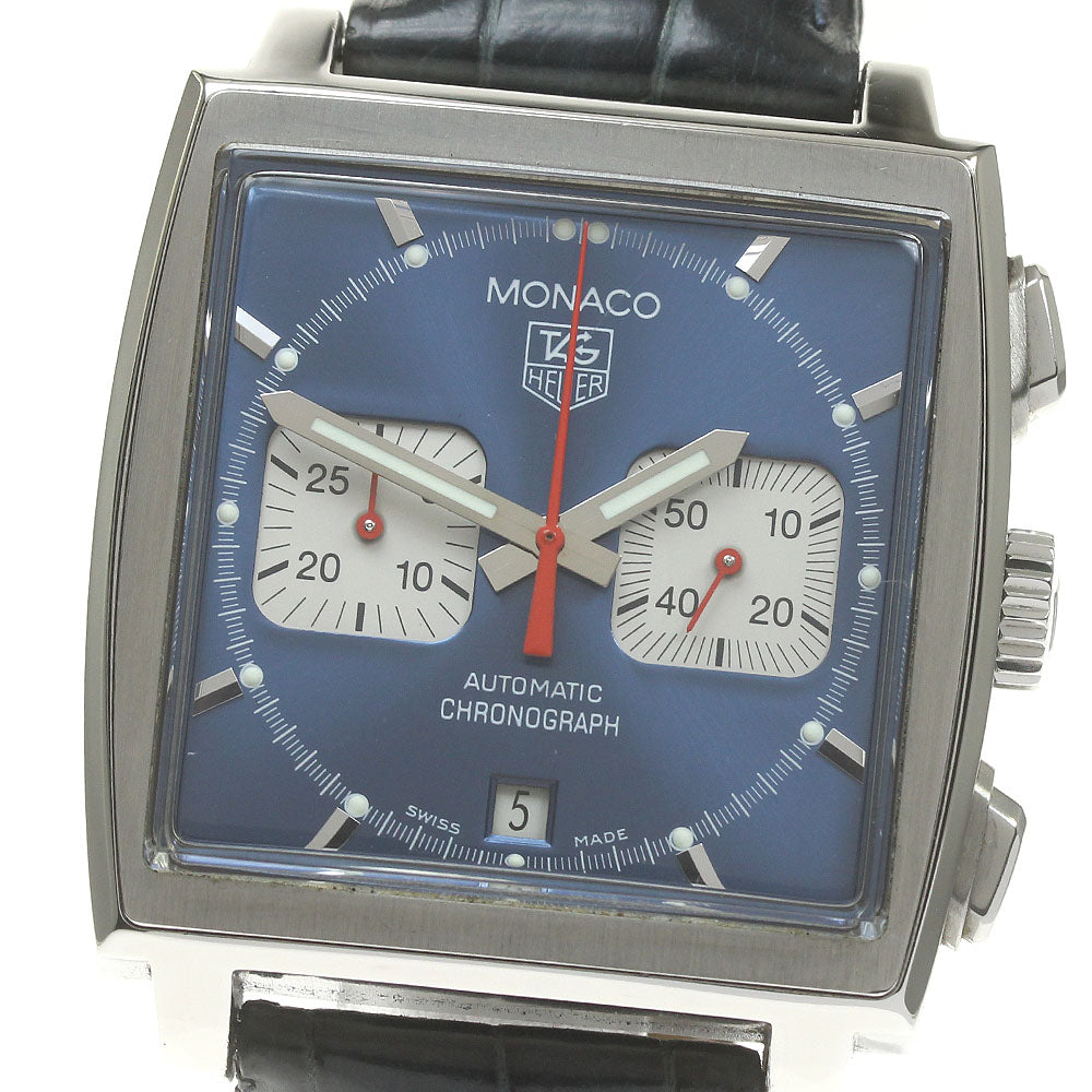 TAG HEUER Monaco CW2113 Chronograph blue Dial Automatic Men's Watch_841647