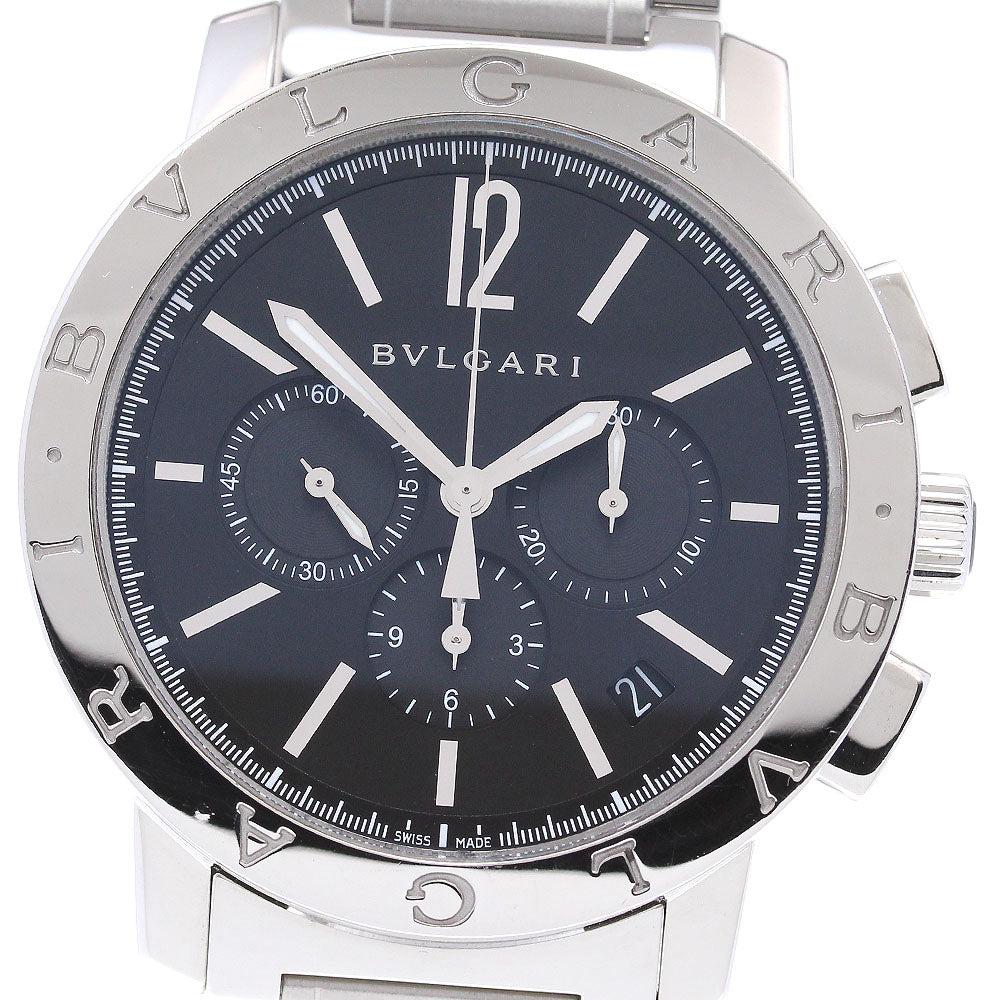 BVLGARI BVLGARIBVLGARI BB41SCH Chronograph Black Dial Automatic Men's_841662