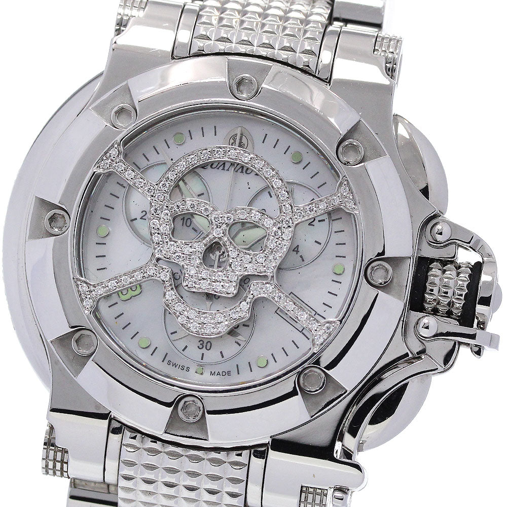 AQUANAUTIC Barracuda B0006MSKLS00 Skull diamond Quartz Men's Watch_841676