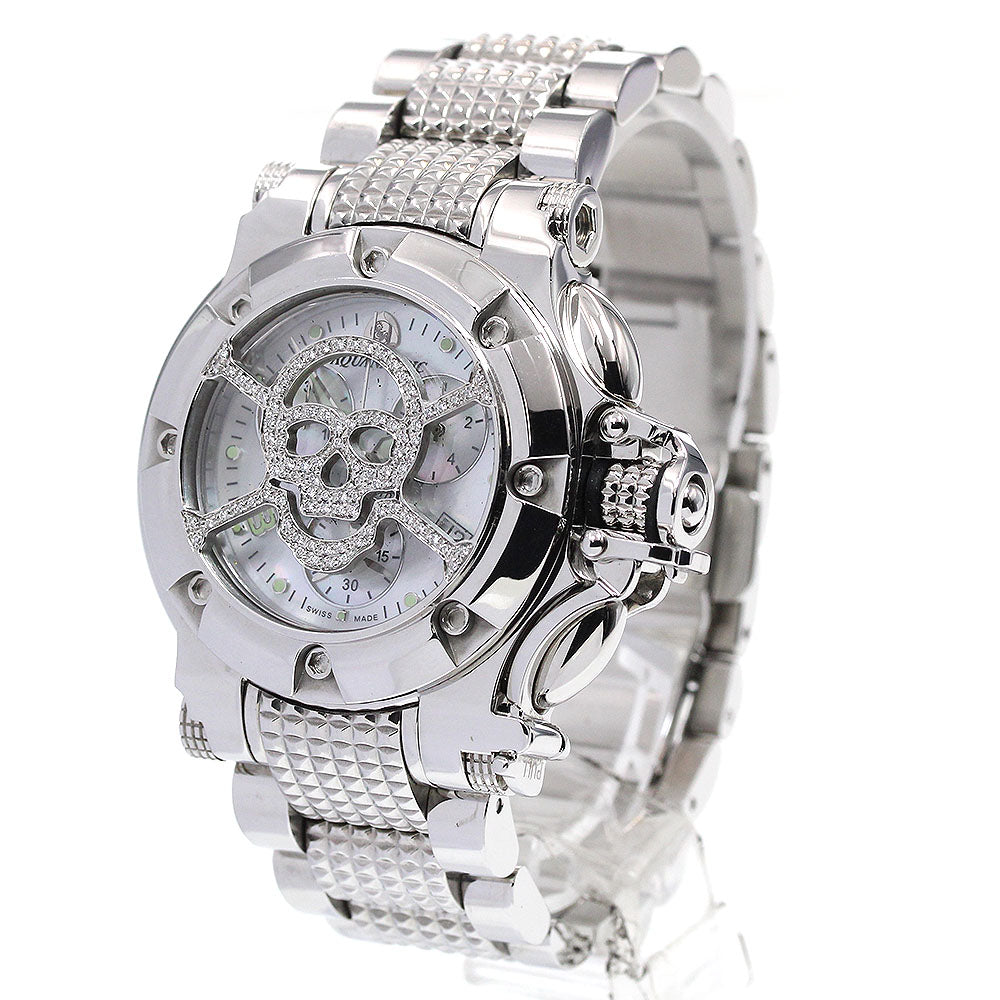 AQUANAUTIC Barracuda B0006MSKLS00 Skull diamond Quartz Men's Watch_841676