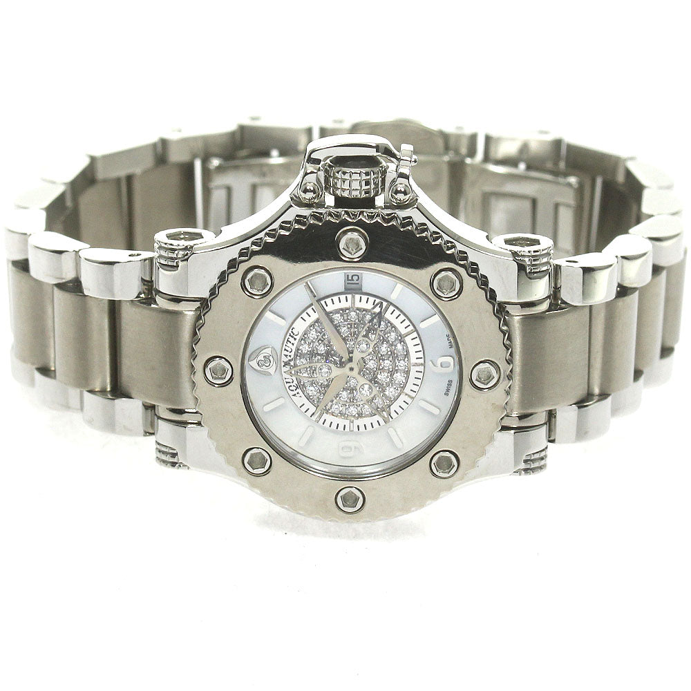 AQUANAUTIC First Cuda Date diamond White shell Dial Quartz Ladies Watch_841677