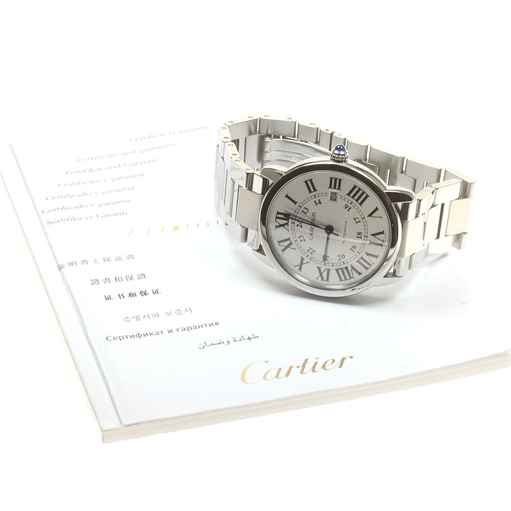 CARTIER Ronde Solo de Cartier XL W6701011 Date Automatic Men's Watch_841694
