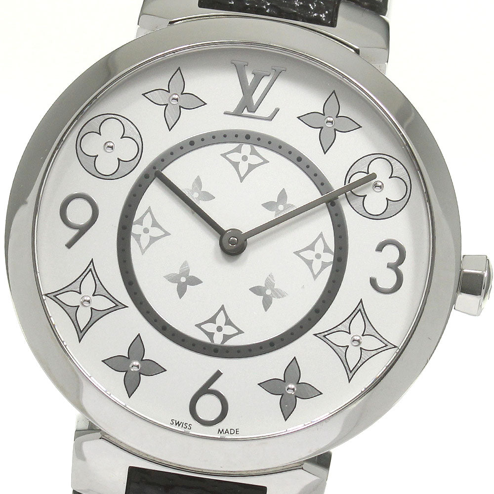 LOUIS VUITTON Tambour Slim MM Q13MJ Silver Dial Quartz Ladies_841730