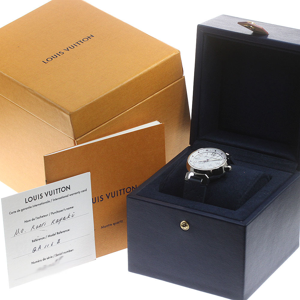 LOUIS VUITTON Tambour QA116 Monogram white Dial Quartz Ladies Watch_841735