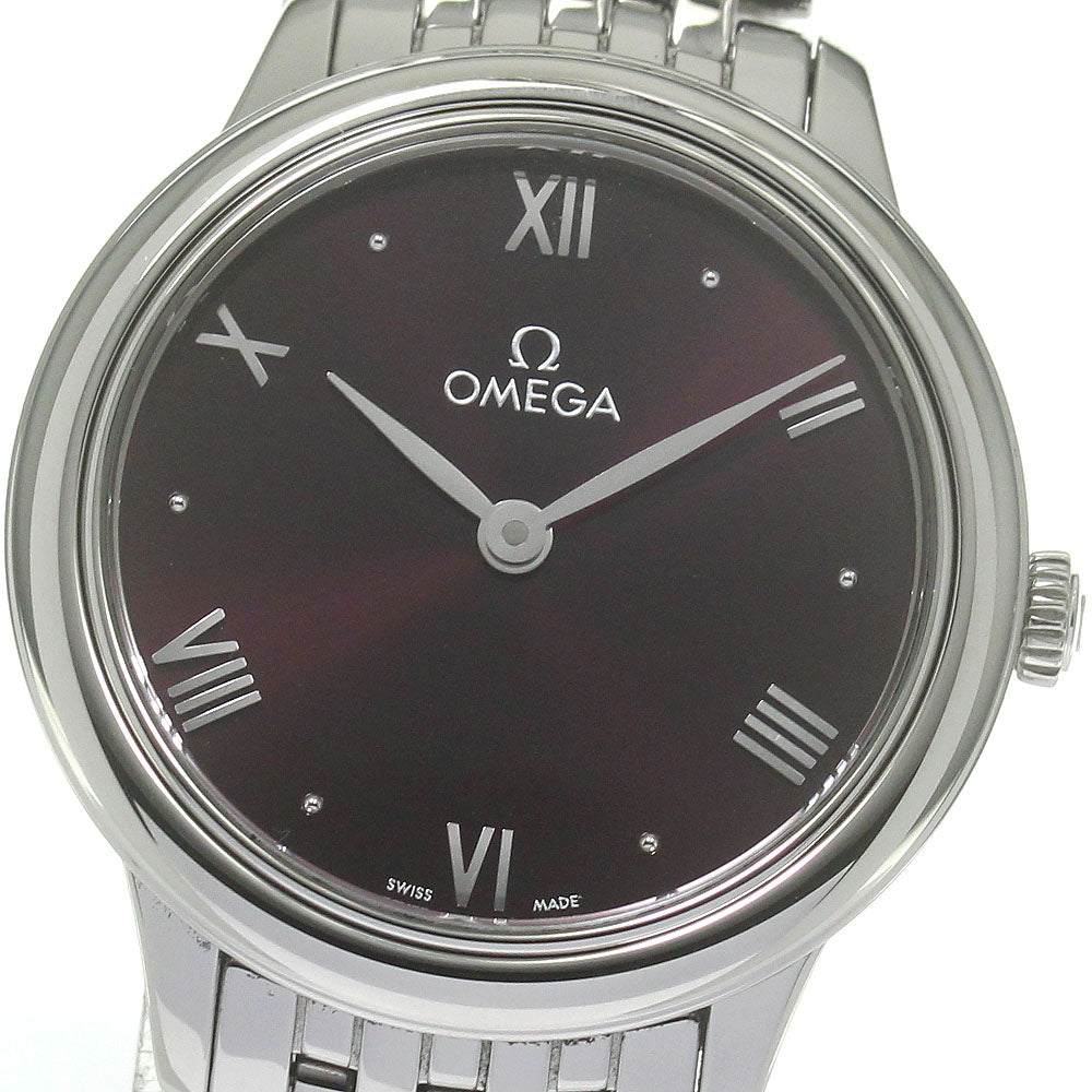 OMEGA De Ville Prestige 434.10.28.60.11.001 Red Dial Quartz Ladies Watch_841736