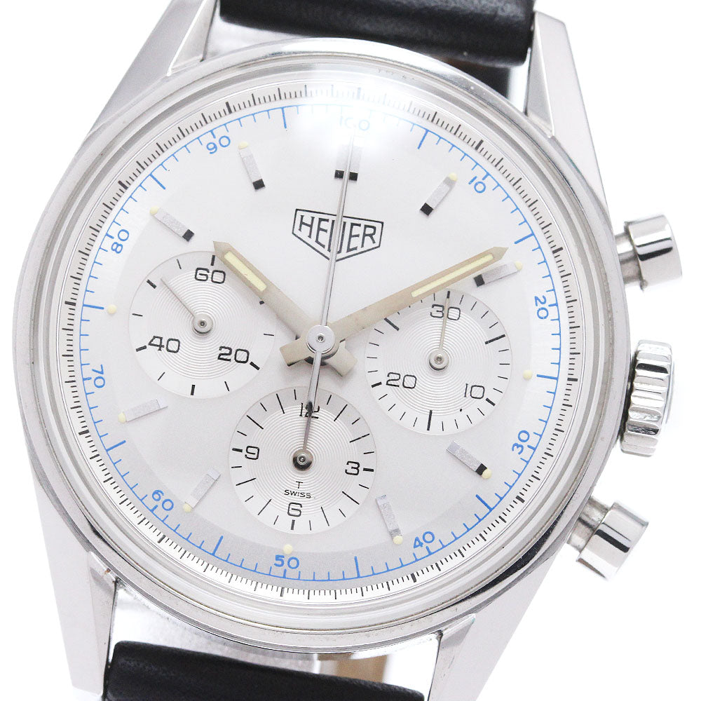 Heuer Classic Carrera CS3110 Chronograph Silver  Hand Winding Men's Watch_841741
