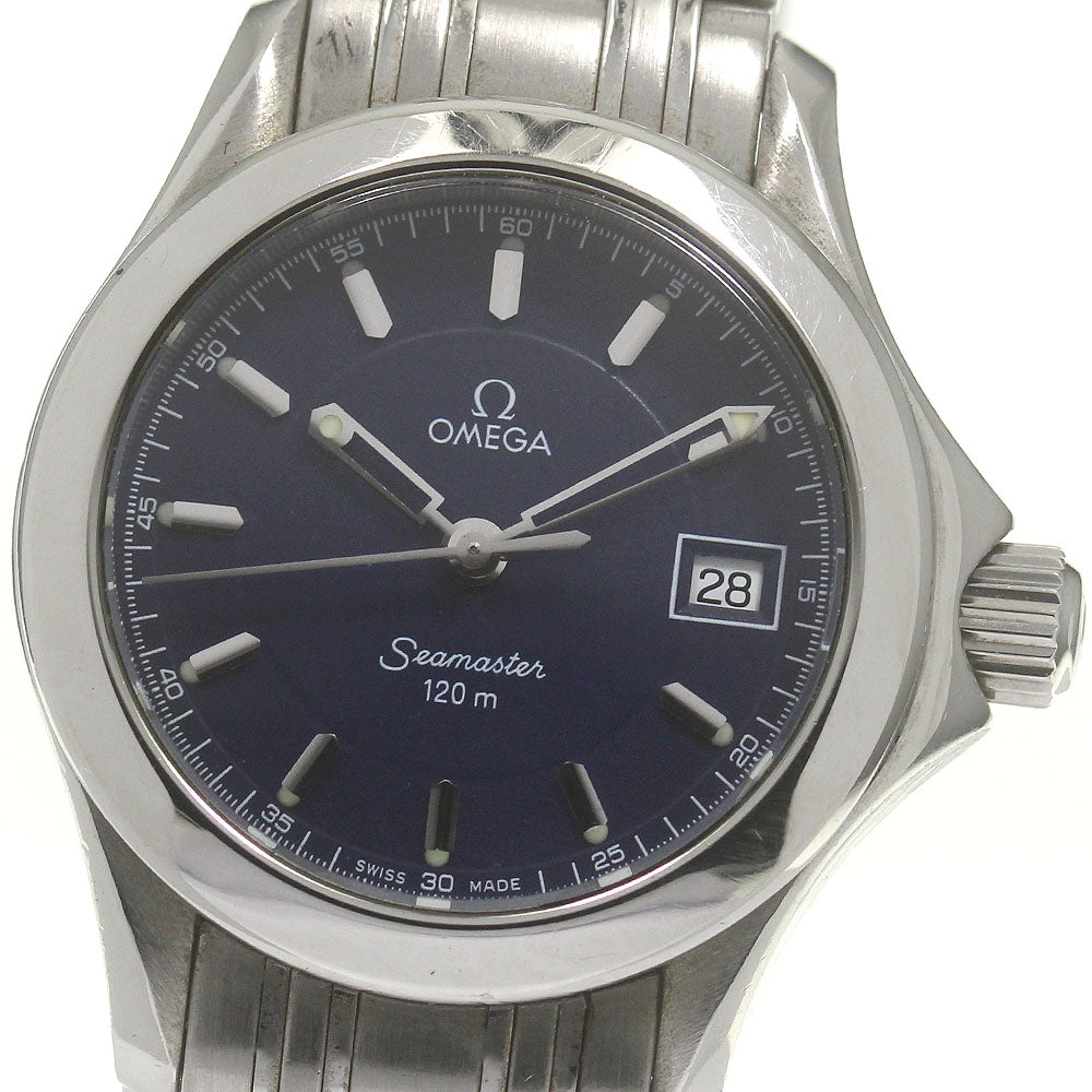 OMEGA Seamaster120 Jacques Mayol 2001 2587.80 Navy Dial Quartz Ladies_841750