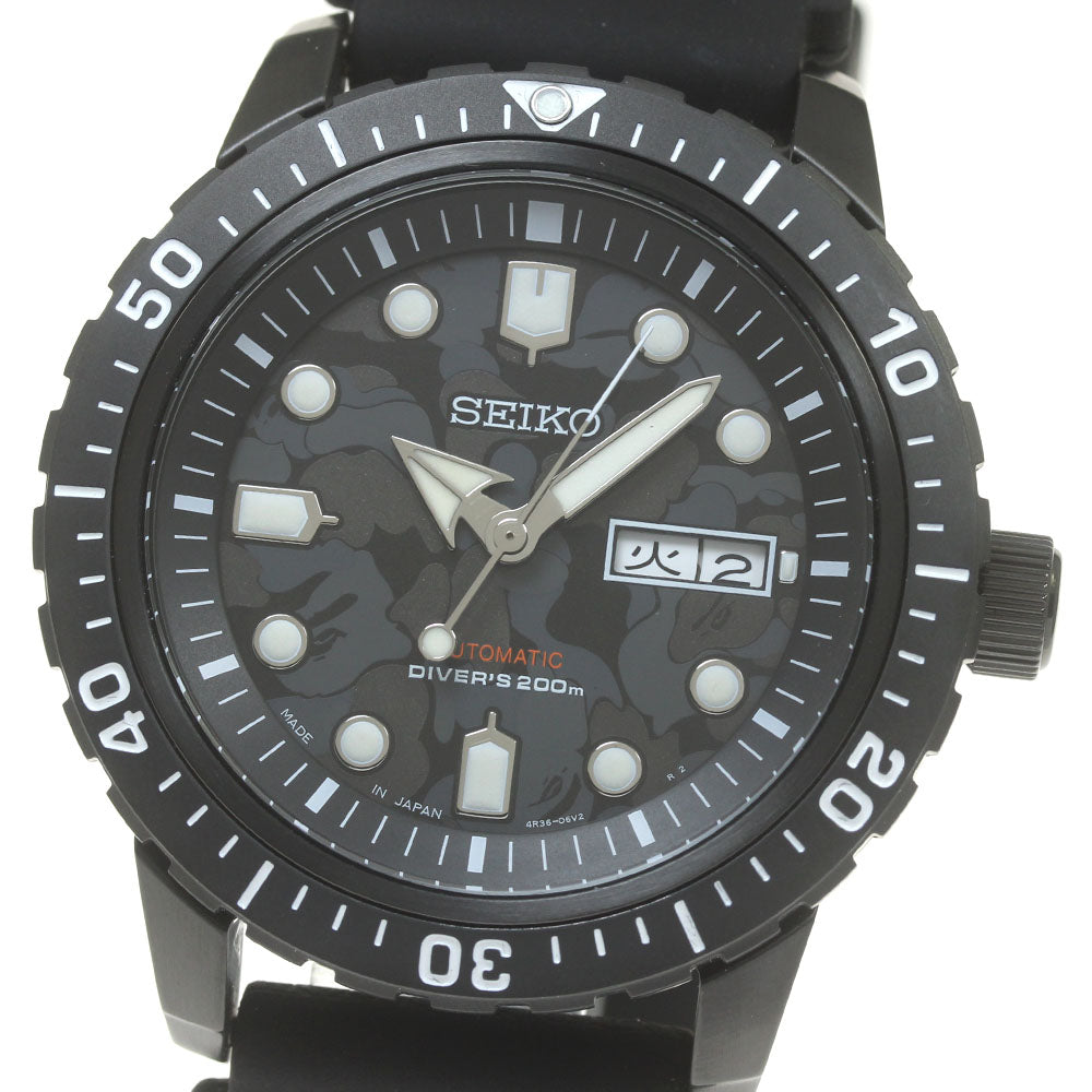 SEIKO Divers 200 m 4R36-08K0/SZEL004 A Bathing Ape Japan Limited AT Men's_841773