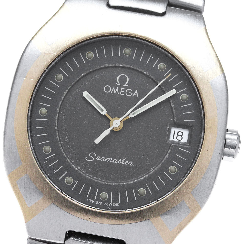 OMEGA Seamaster Polaris Date Gray Dial Quartz Men's Watch_841786