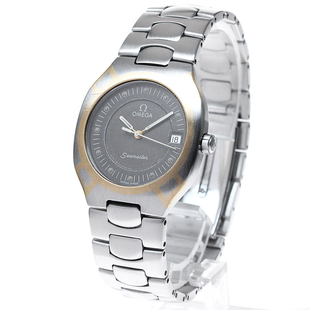 OMEGA Seamaster Polaris Date Gray Dial Quartz Men's Watch_841786