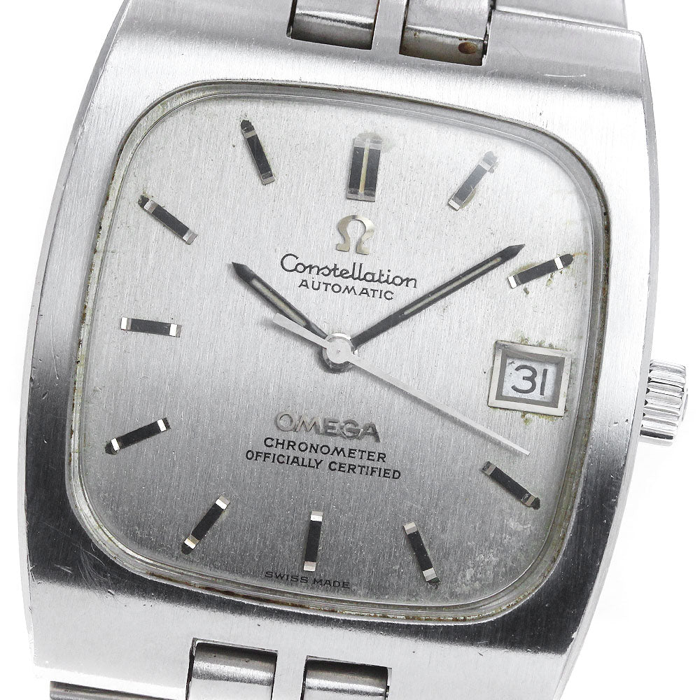 OMEGA Constellation Date Square Silver Dial Automatic Men's Watch_841797
