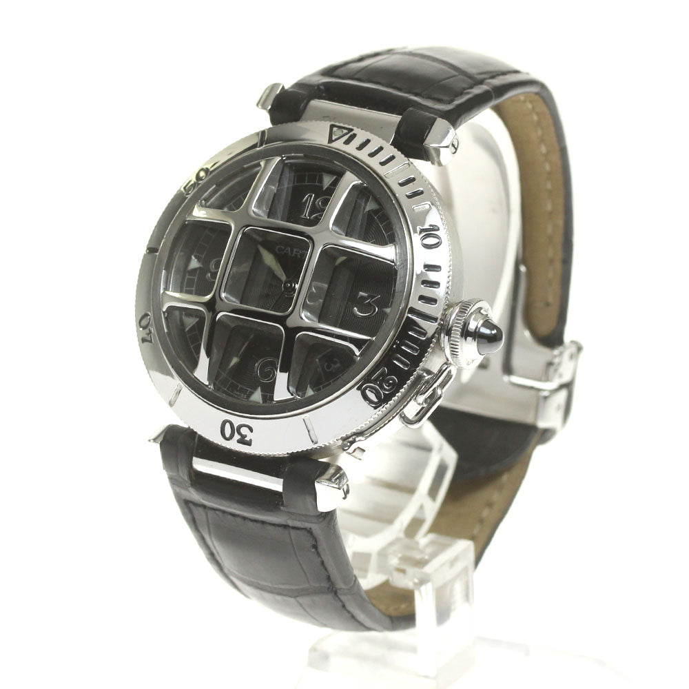CARTIER Pasha grid W310625 black Dial Automatic Men's Watch_841811