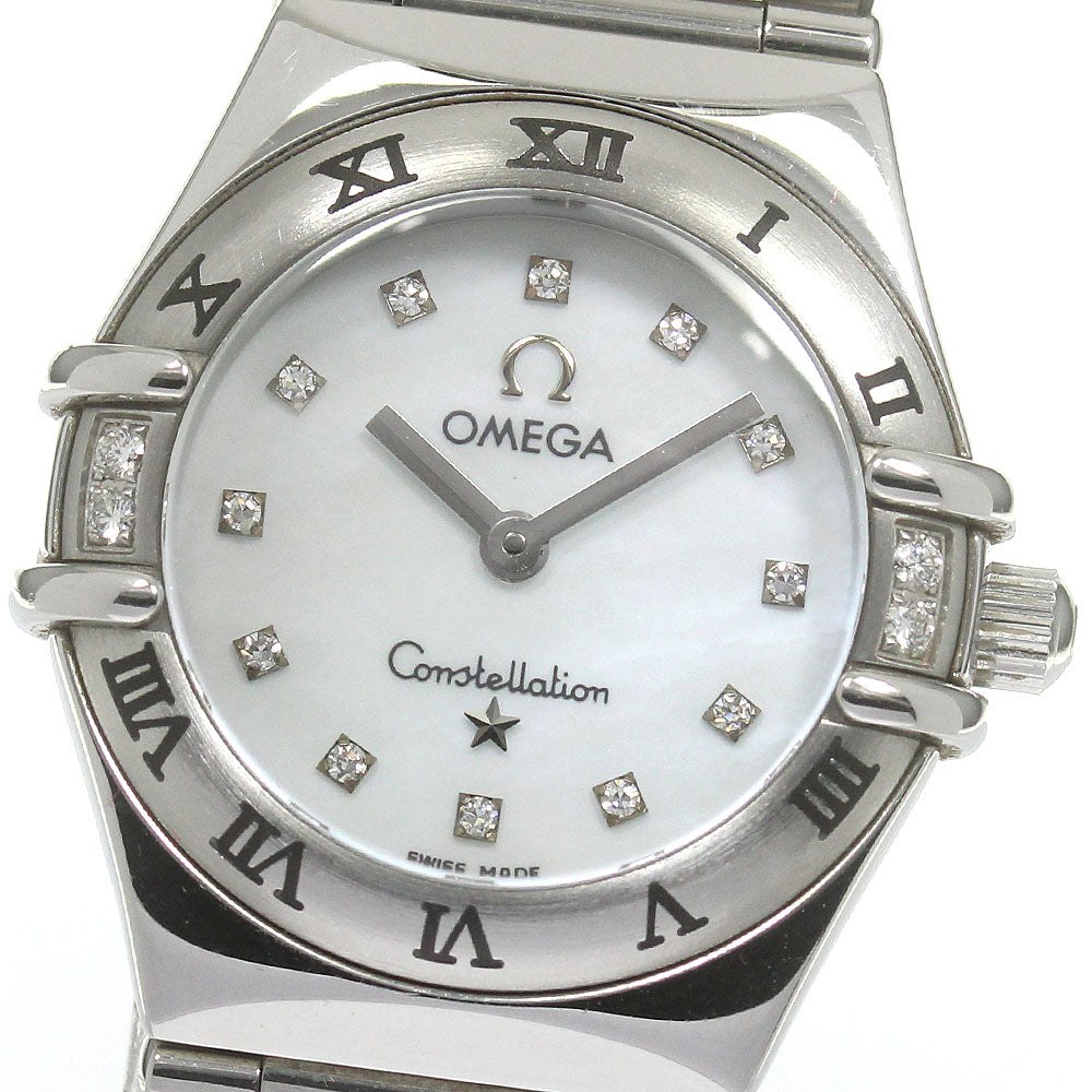 OMEGA Constellation My Choice 1566.76 Side diamond 12P Quartz Ladies _841839