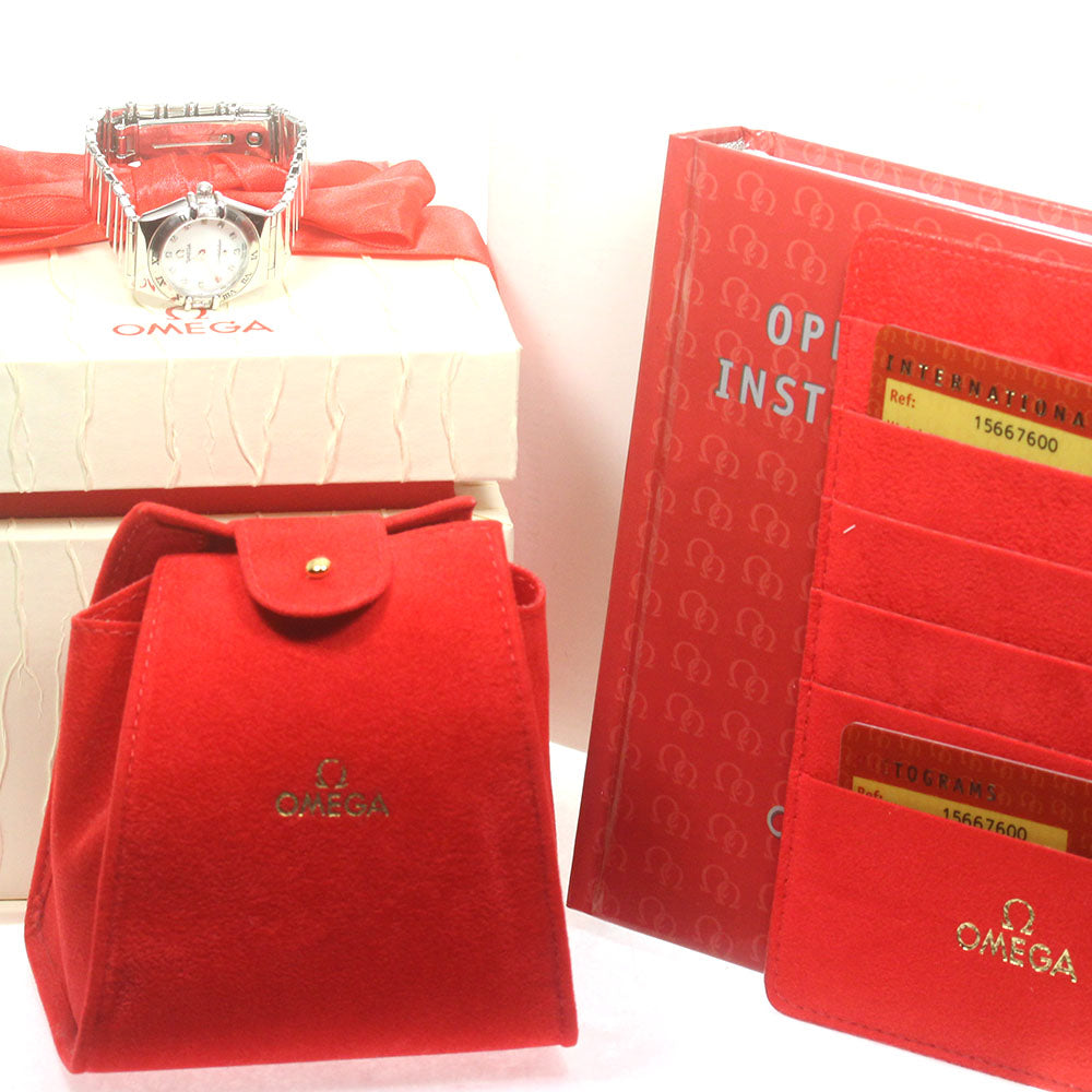 OMEGA Constellation My Choice 1566.76 Side diamond 12P Quartz Ladies _841839