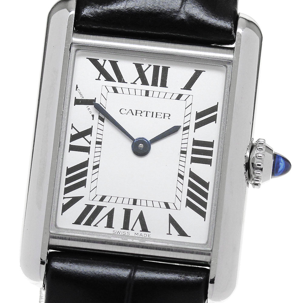 CARTIER tank mast SM WSTA0061 Silver Dial Solar Powered Ladies Watch_842036