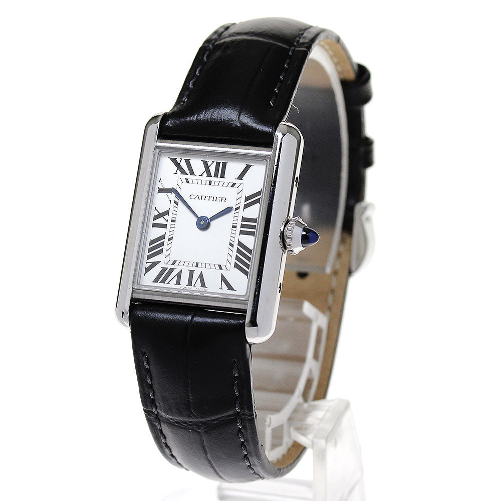 CARTIER tank mast SM WSTA0061 Silver Dial Solar Powered Ladies Watch_842036