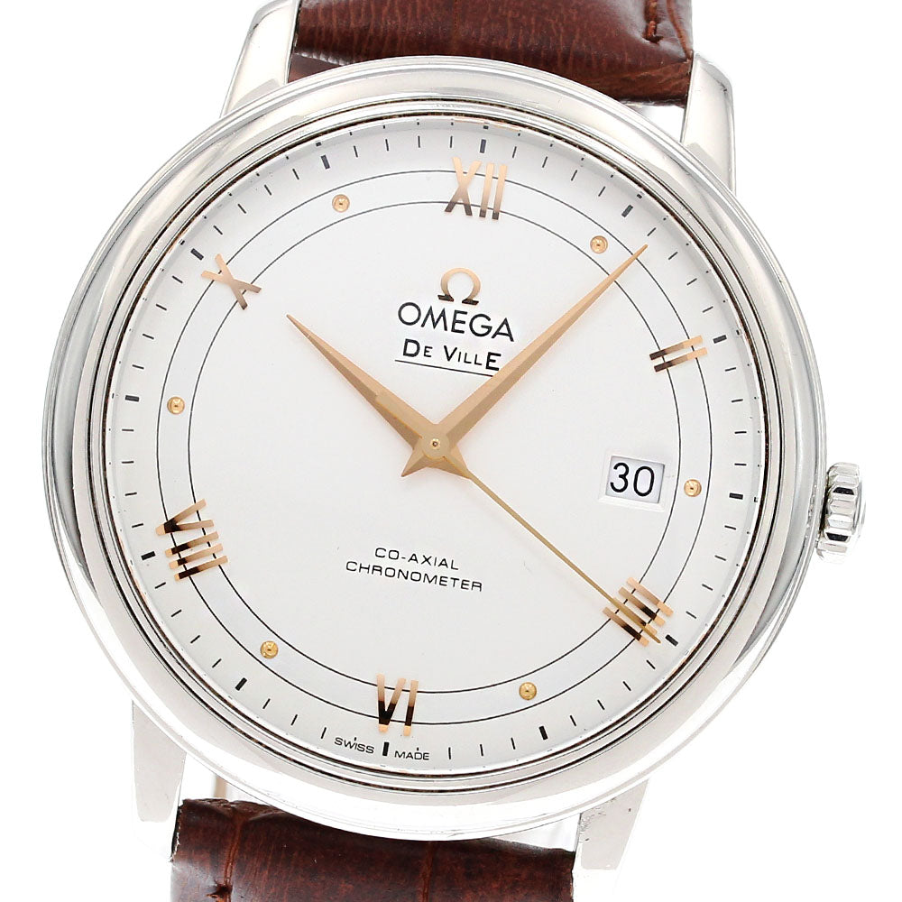 OMEGA De Ville 424.13.40.20.02.002 Date Silver Dial Automatic Men's Watch_842040