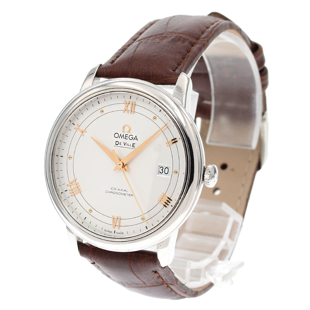 OMEGA De Ville 424.13.40.20.02.002 Date Silver Dial Automatic Men's Watch_842040