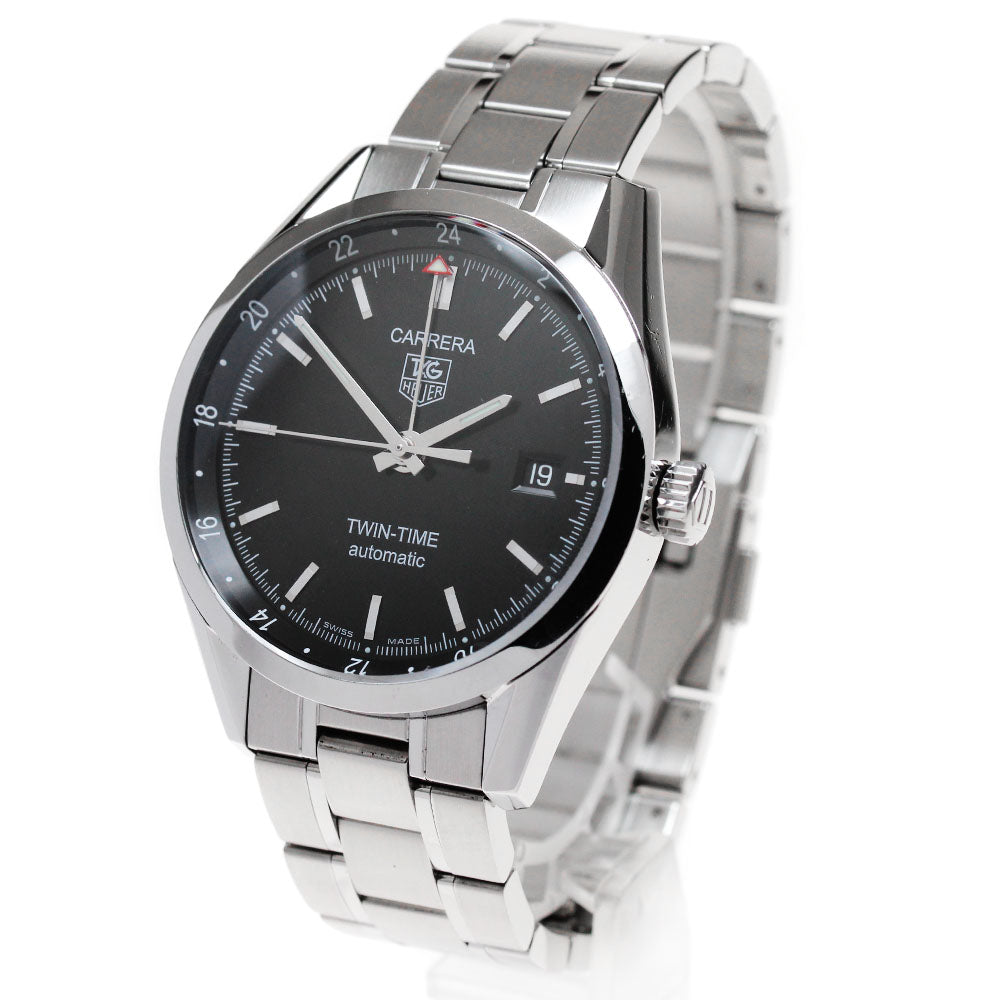 TAG HEUER Carrera twin time WV2115-0 black Dial Automatic Men's Watch_842096