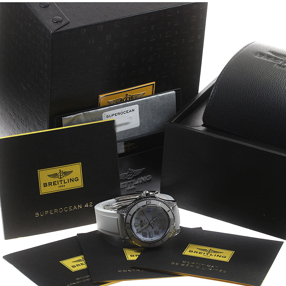 BREITLING Super Ocean 42 A17364 Lugs Diamond Automatic Men's Watch_842120