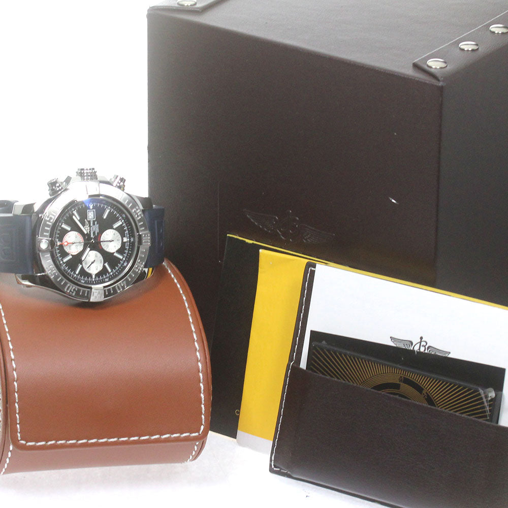 BREITLING Super Avenger II A13371 Chronograph black Dial Automatic Men's_842126