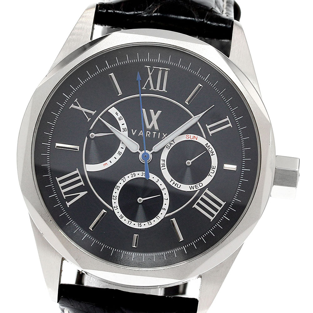 VARTIX ALIVE PR01 Power Reserve Day Date Black Dial Automatic Men's Watch_842132