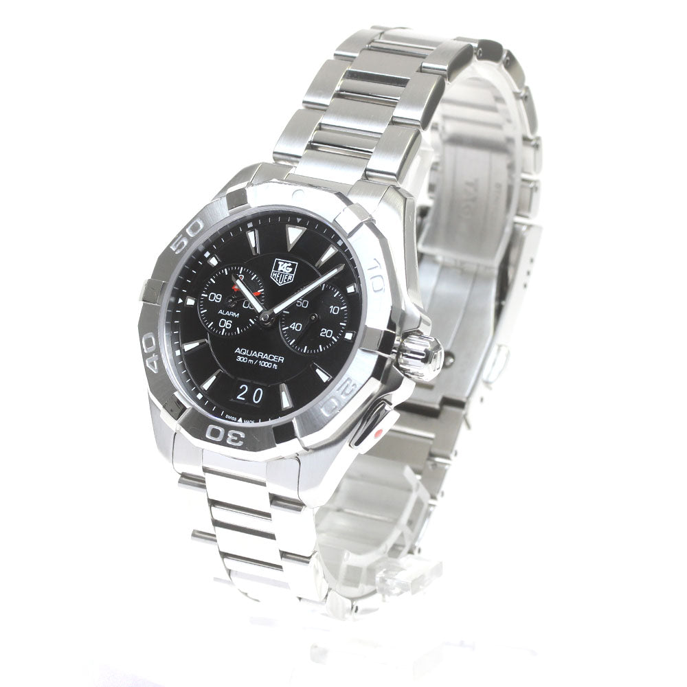 TAG HEUER Aquaracer WAY111Z Alarm Black Dial Quartz Men's Watch_842150