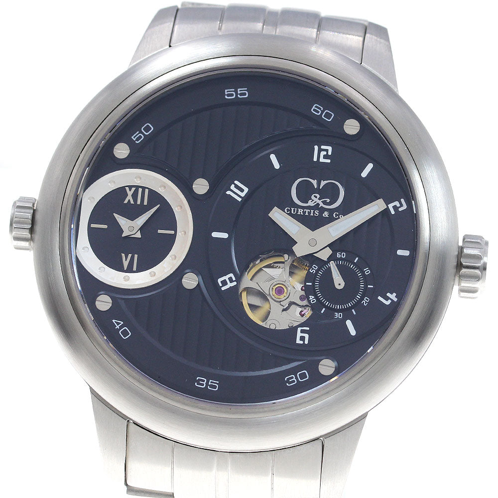 Curtis& Co. big time passport Dual time black Dial Automatic Men's Watch_842153