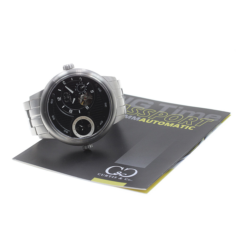Curtis& Co. big time passport Dual time black Dial Automatic Men's Watch_842153