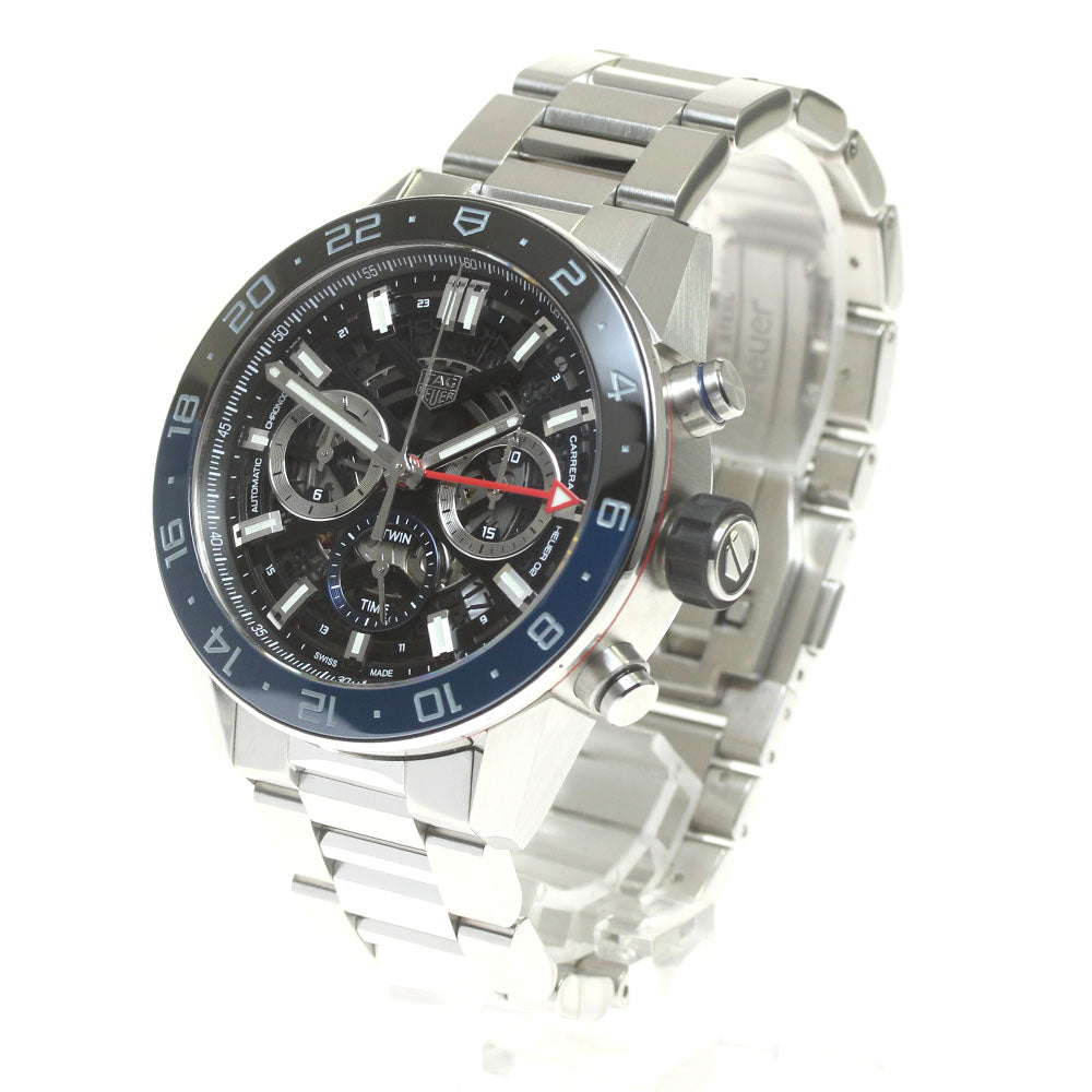 TAG HEUER Carrera Caliber Heuer02 CBG2A1Z GMT chronograph skeleton Dial Automatic Men's Watch_842155
